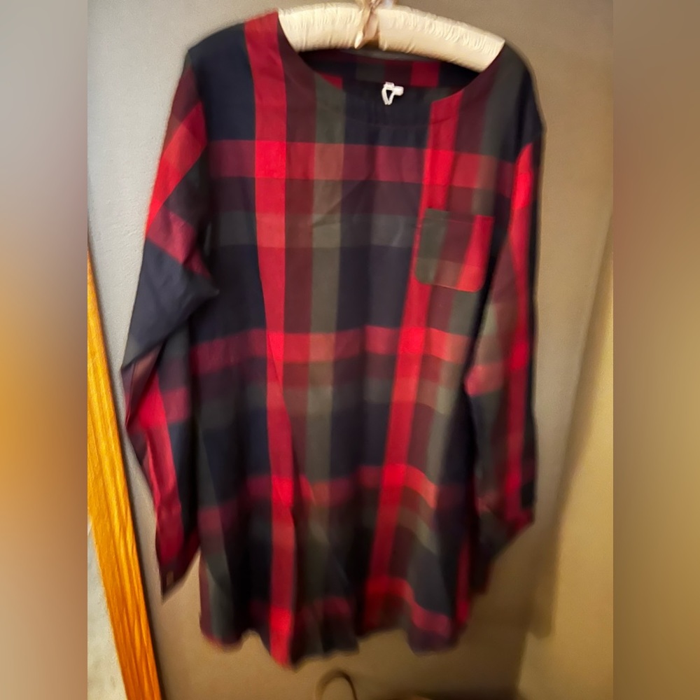 Plaid tunic dress